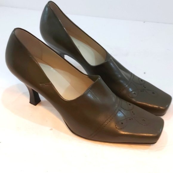 PAOLO CORELLI | Women's Square Toe Heels Green Size 8 - Picture 1 of 9